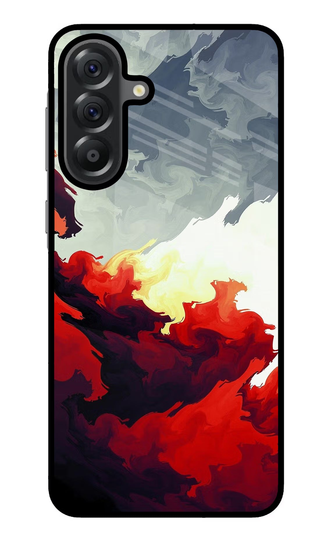 Fire Cloud Samsung A56 5G Glass Case