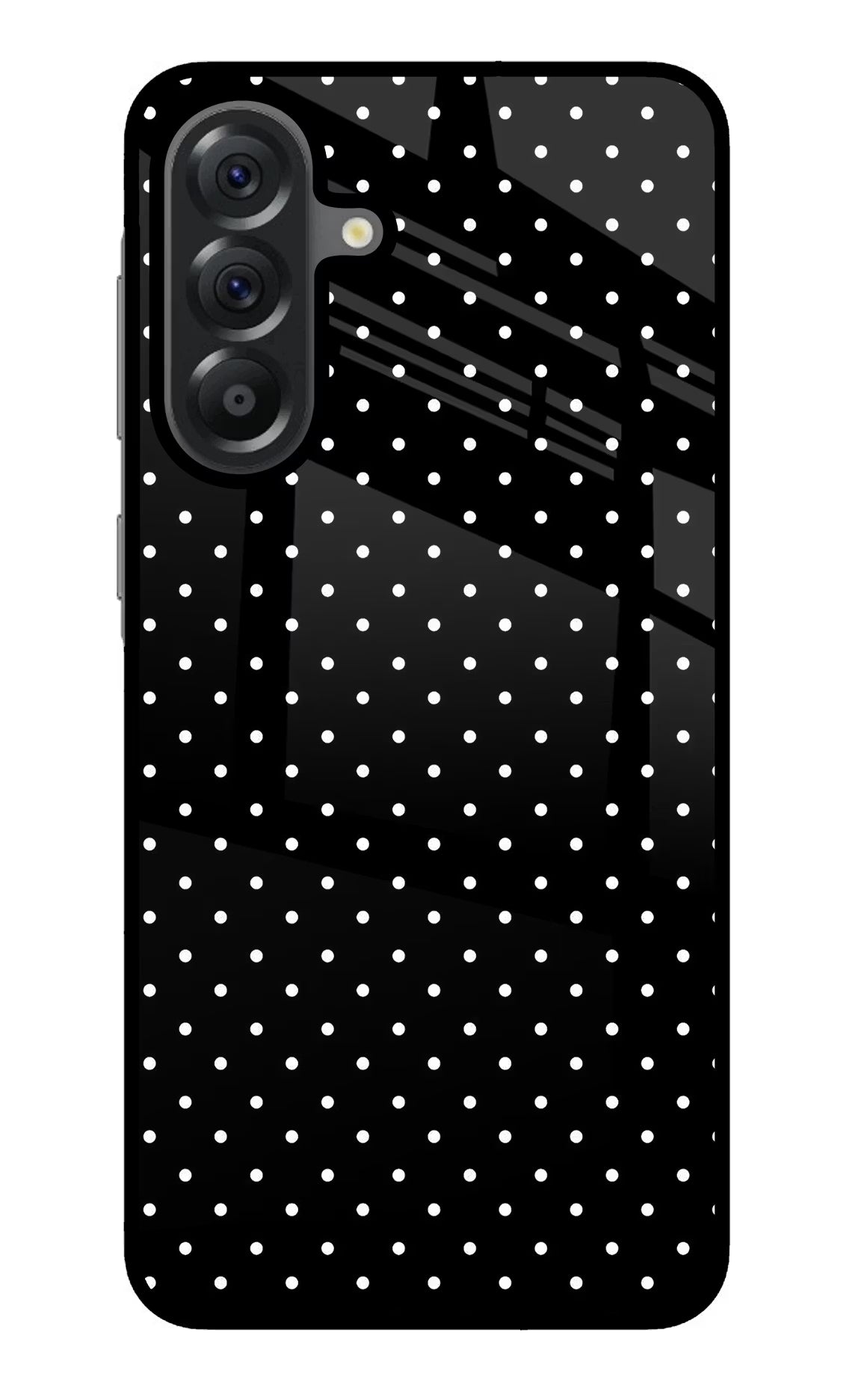White Dots Samsung A56 5G Glass Case