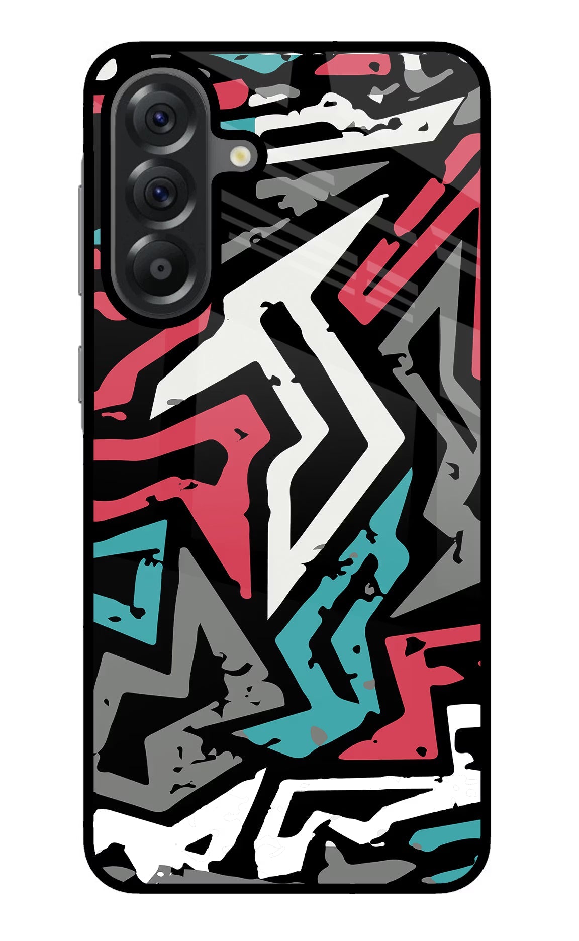 Geometric Graffiti Samsung A56 5G Glass Case