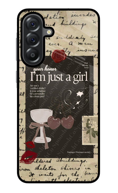 I am just a girl Samsung A56 5G Back Cover