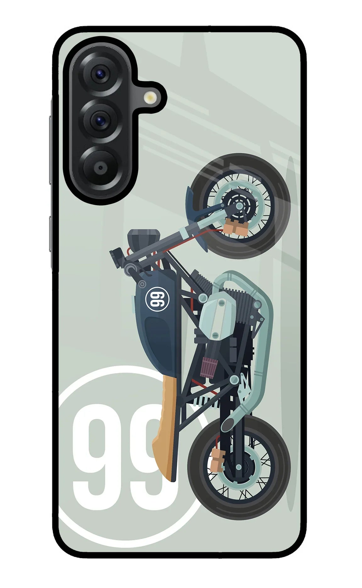 Classic Cafe Racer 99 Samsung A56 5G Glass Case