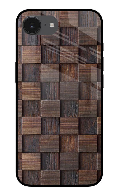 Wooden Cube Design iPhone 16e Back Cover