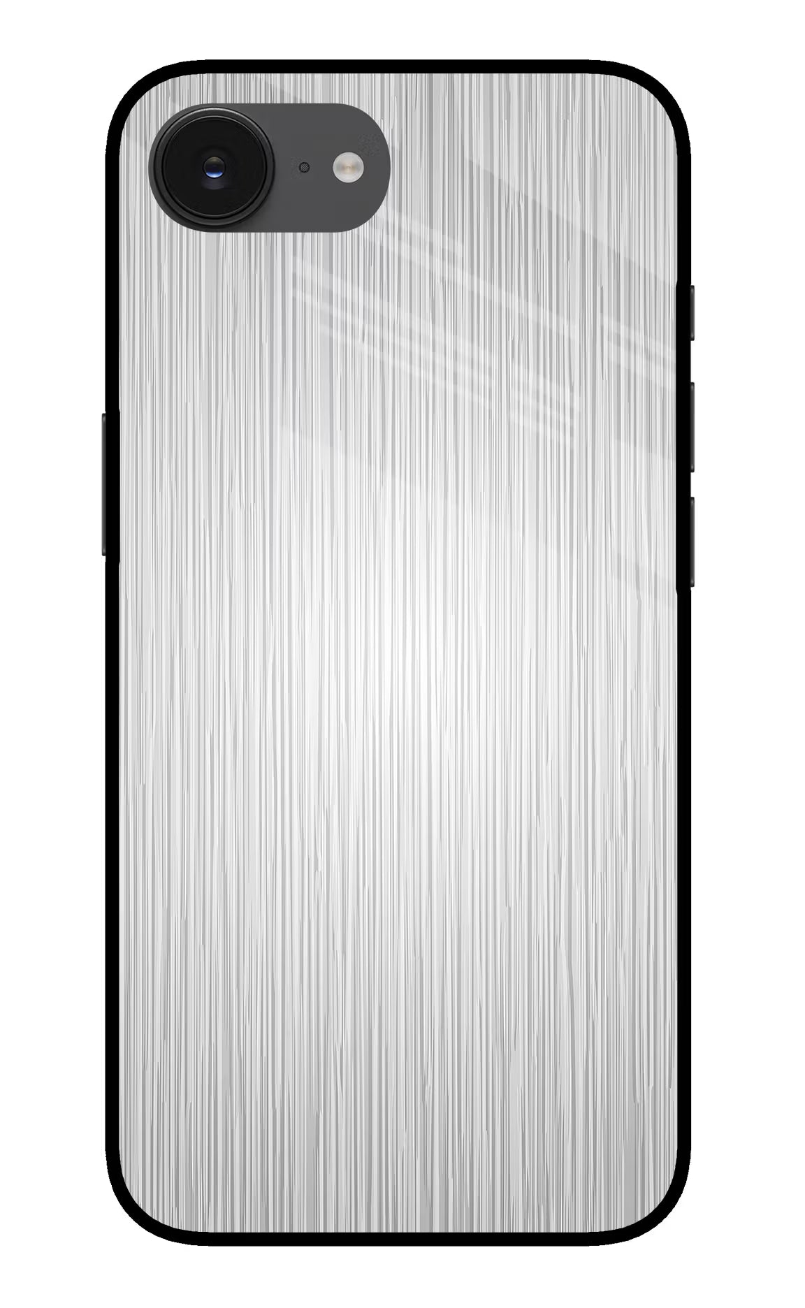 Wooden Grey Texture iPhone 16e Back Cover