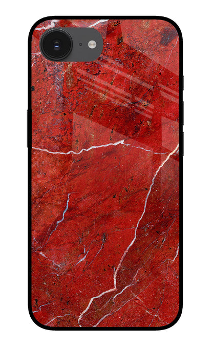 Red Marble Design iPhone 16e Back Cover