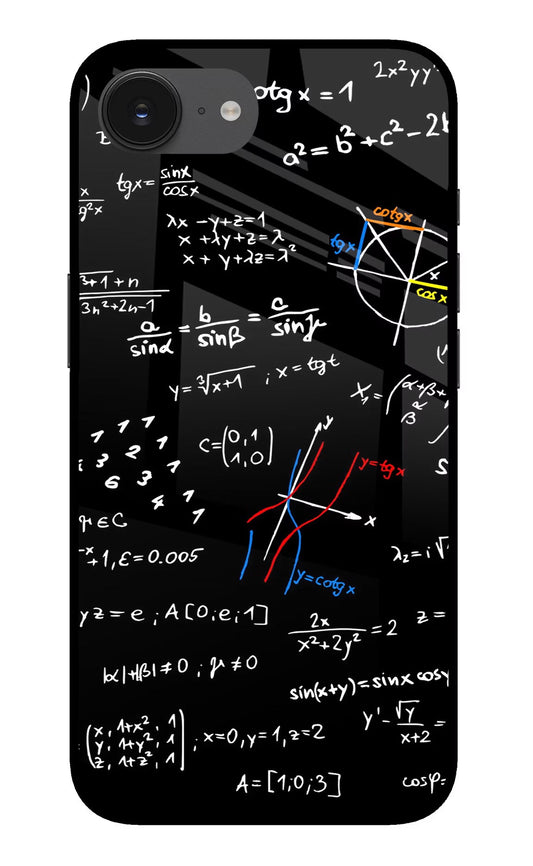 Mathematics Formula iPhone 16e Glass Case