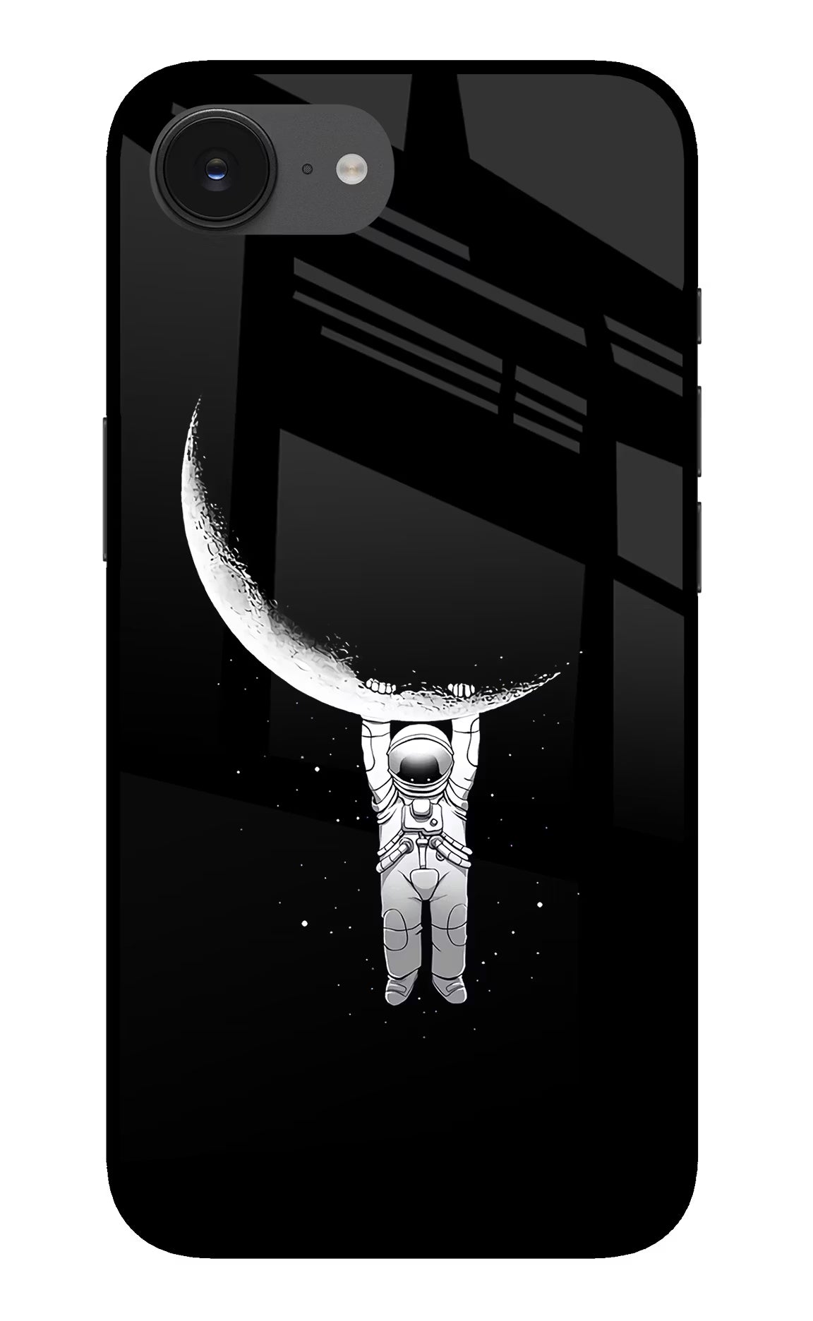 Moon Space iPhone 16e Glass Case