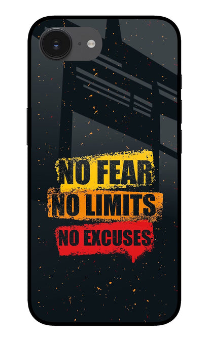 No Fear No Limits No Excuse iPhone 16e Back Cover