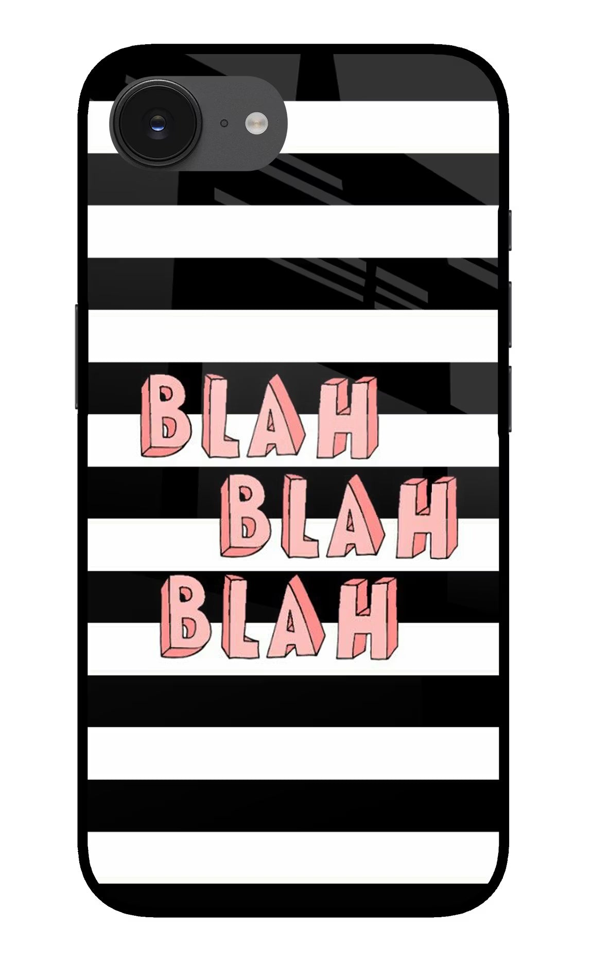 Blah Blah Blah iPhone 16e Glass Case