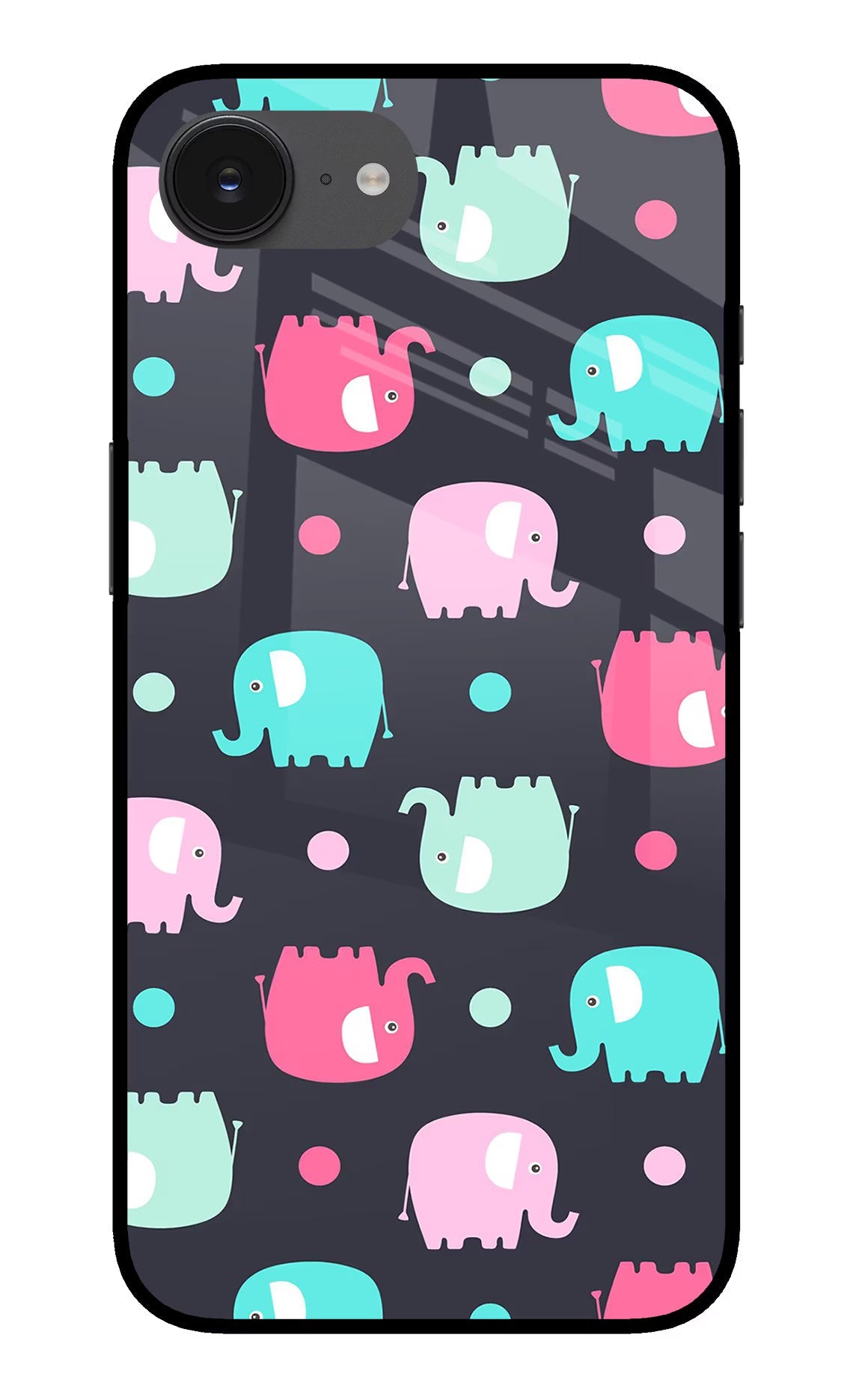 Elephants iPhone 16e Glass Case