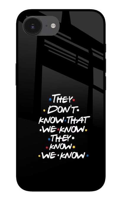 FRIENDS Dialogue iPhone 16e Back Cover