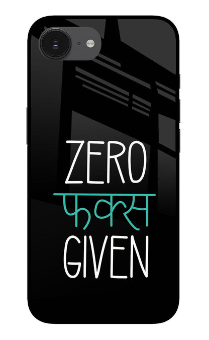 Zero Fucks Given iPhone 16e Back Cover