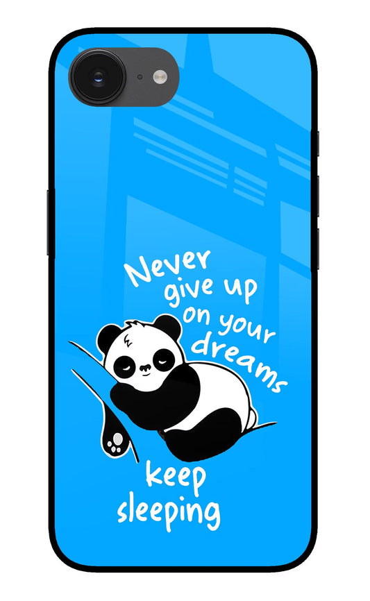 Keep Sleeping iPhone 16e Glass Case