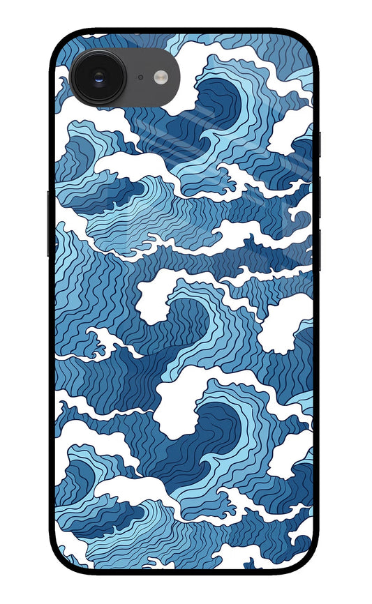 Blue Waves iPhone 16e Glass Case