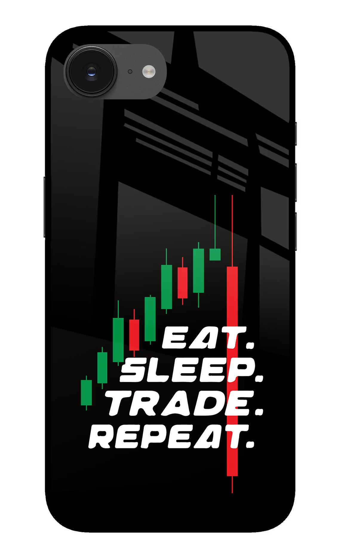 Eat Sleep Trade Repeat iPhone 16e Back Cover