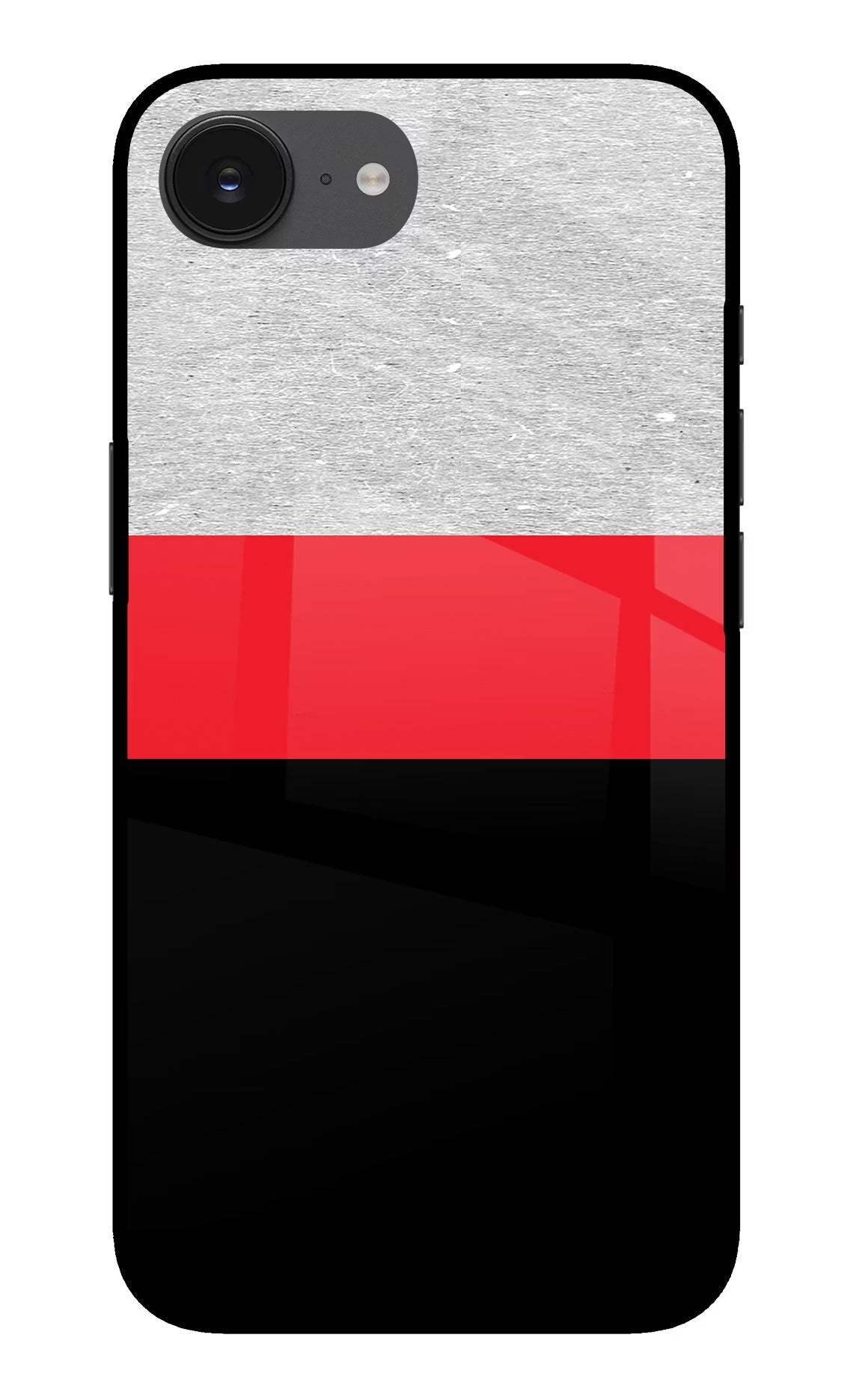 Tri Color Pattern iPhone 16e Back Cover