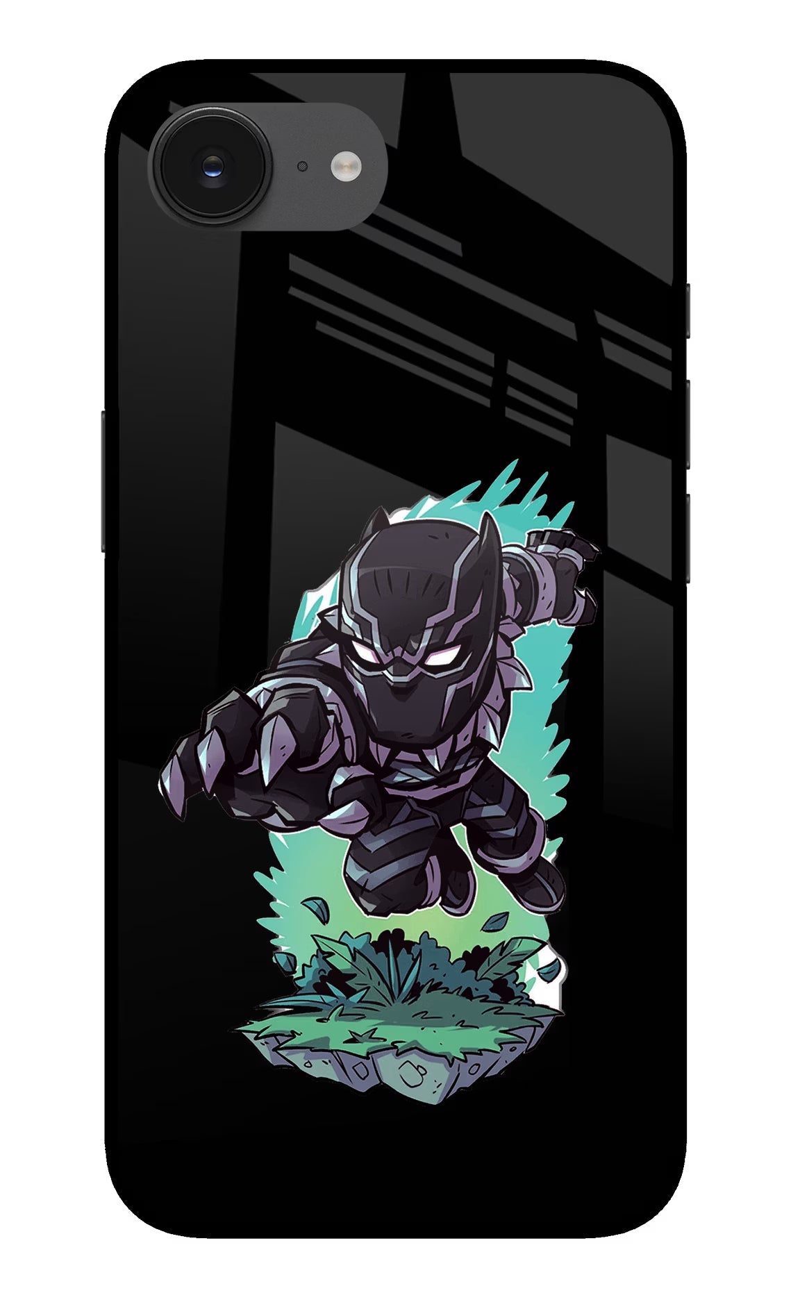 Black Panther iPhone 16e Glass Case