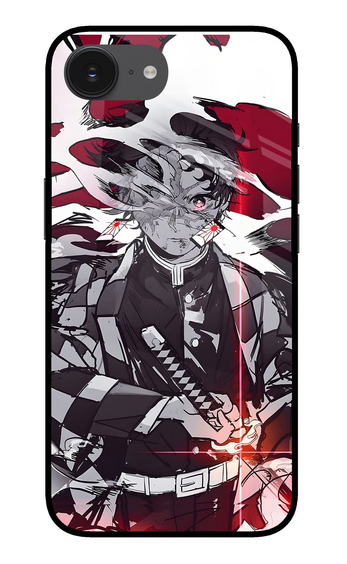 Demon Slayer iPhone 16e Glass Case
