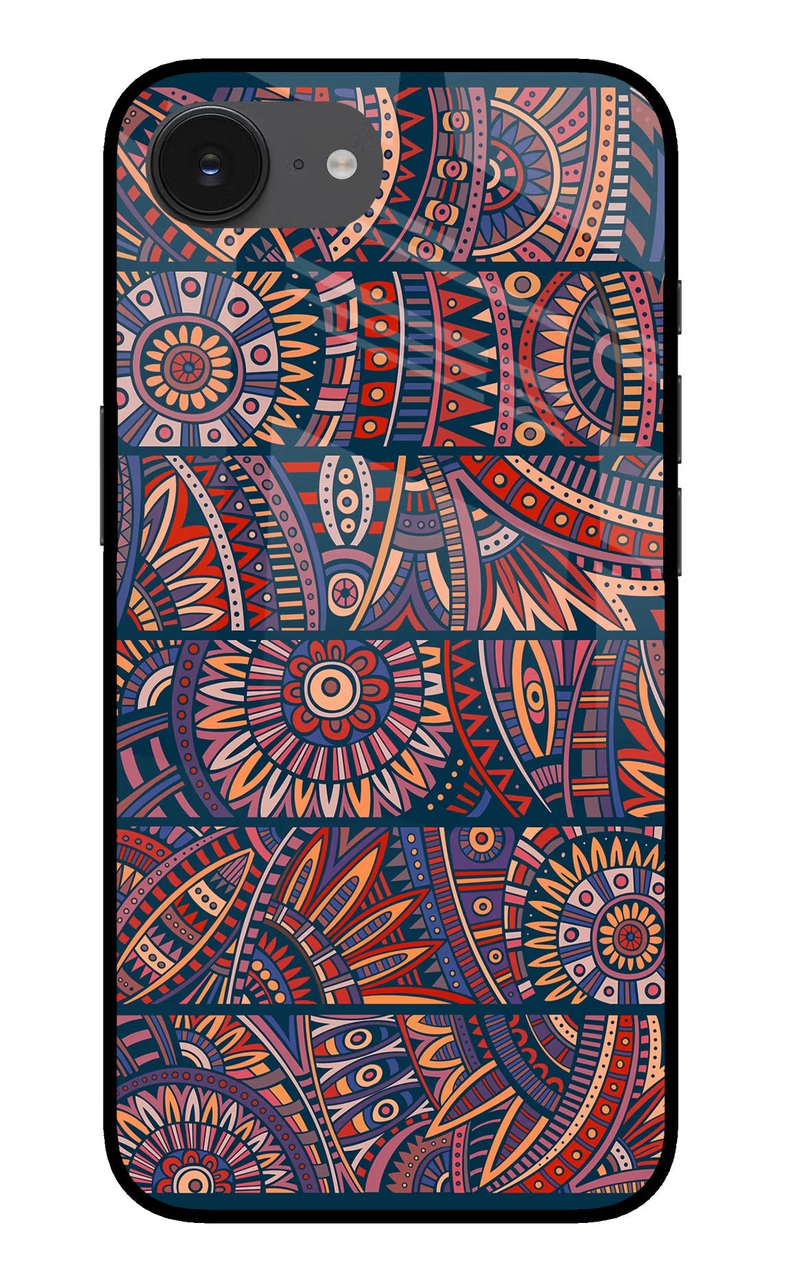 African Culture Design iPhone 16e Glass Case