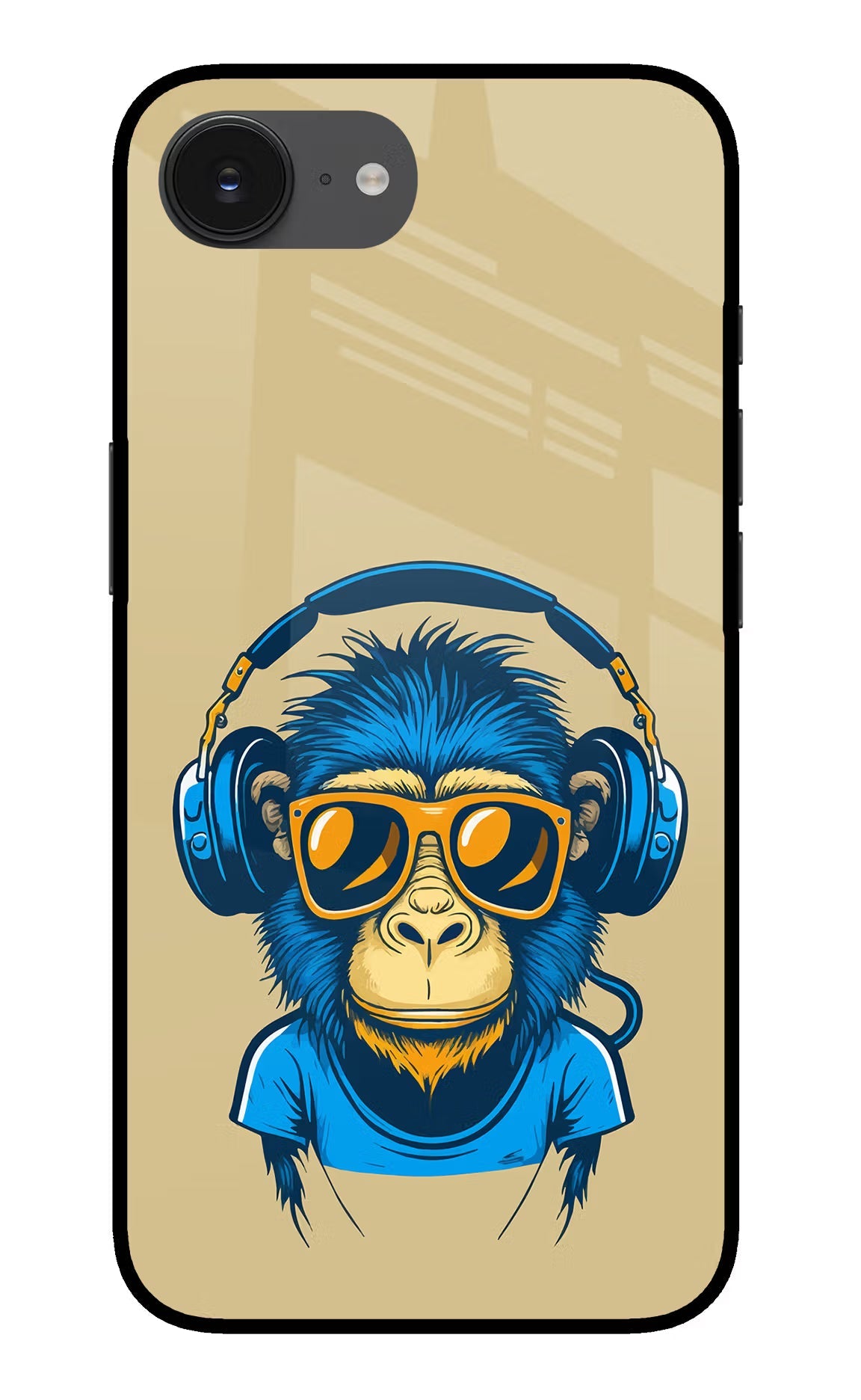 Monkey Headphone iPhone 16e Back Cover