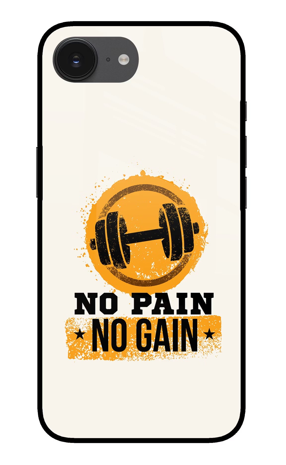 No Pain No Gain iPhone 16e Glass Case