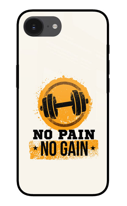 No Pain No Gain iPhone 16e Back Cover
