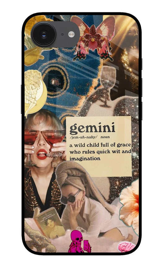 Gemini Zodiac iPhone 16e Glass Case