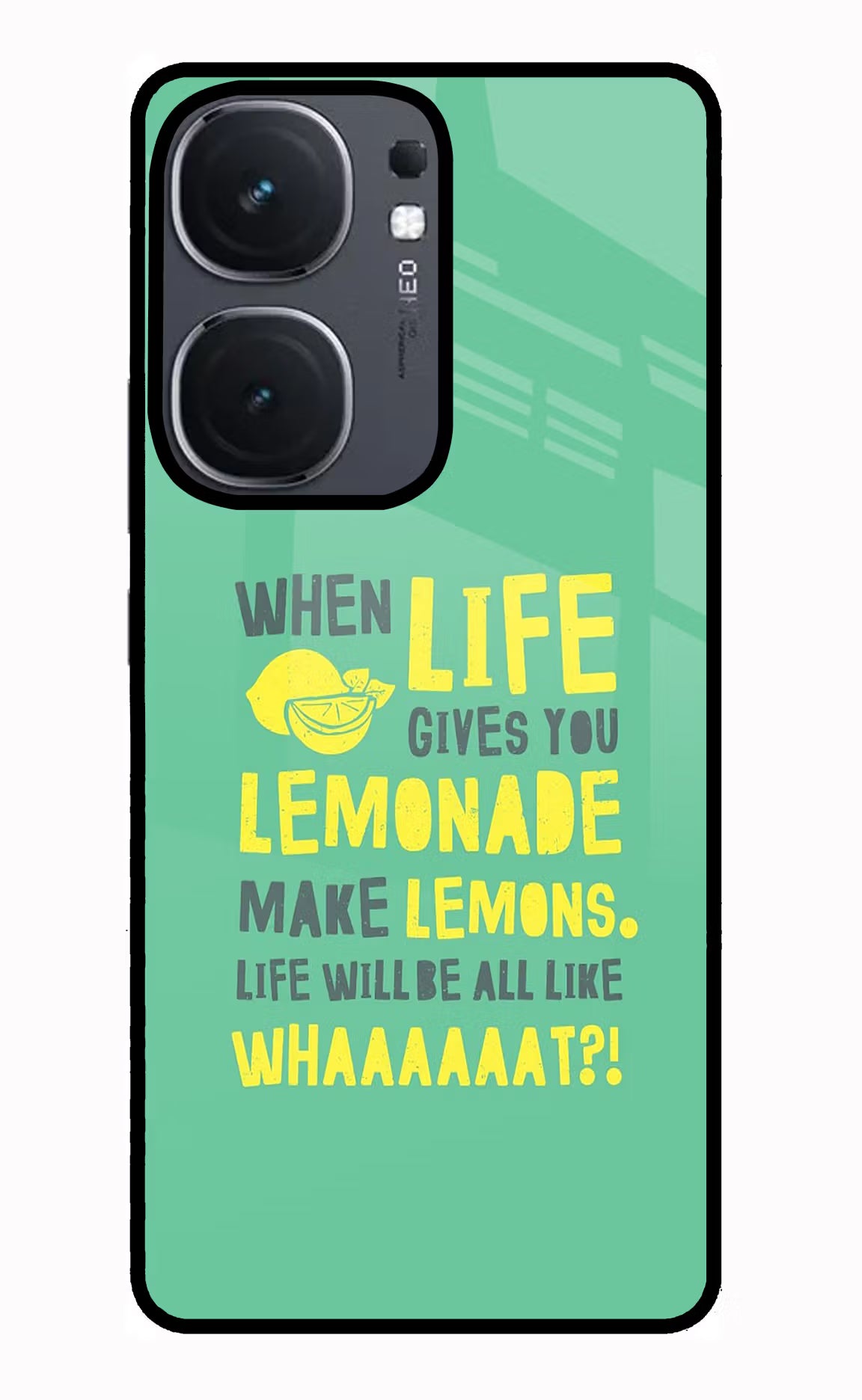 Quote iQOO Neo 9 Back Cover Glass Case - Hello Swanky