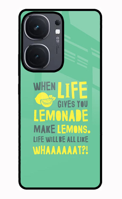 Quote iQOO Neo 9 Back Cover Glass Case - Hello Swanky