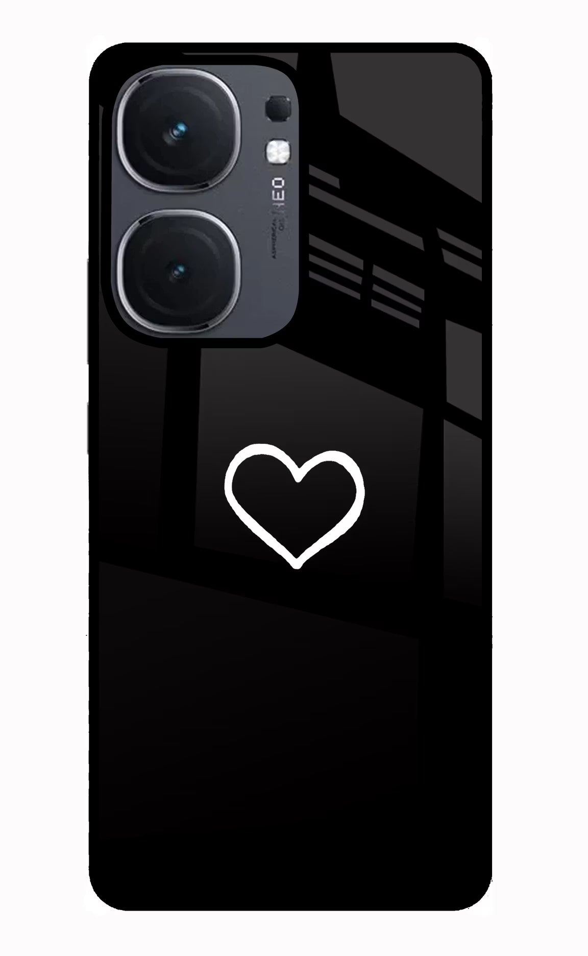 Heart iQOO Neo 9 Back Cover Glass Case - Hello Swanky
