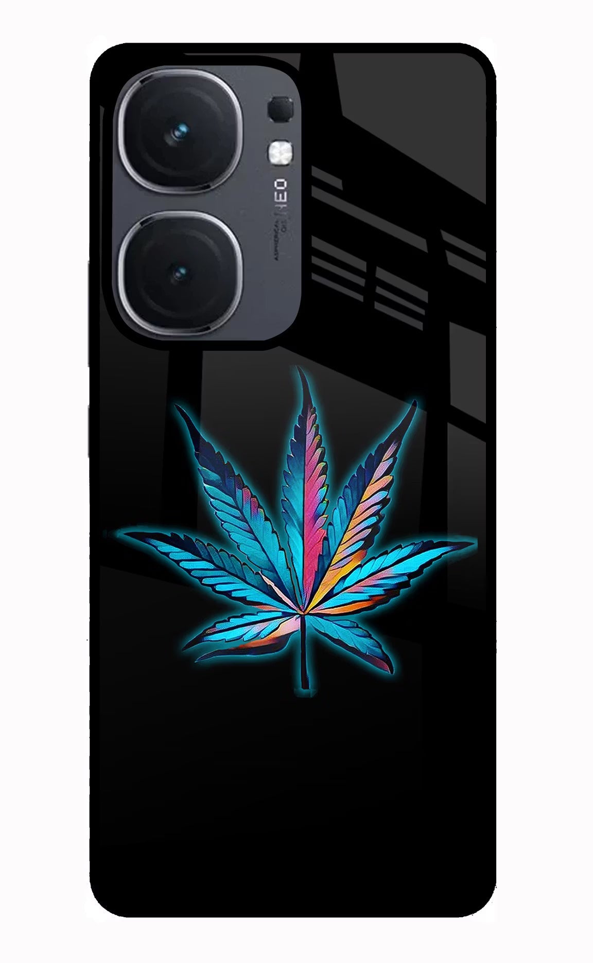 Weed iQOO Neo 9 Back Cover Glass Case - Hello Swanky