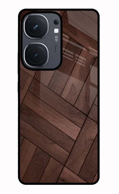 Wooden Texture Design iQOO Neo 9 Back Cover Glass Case - Hello Swanky