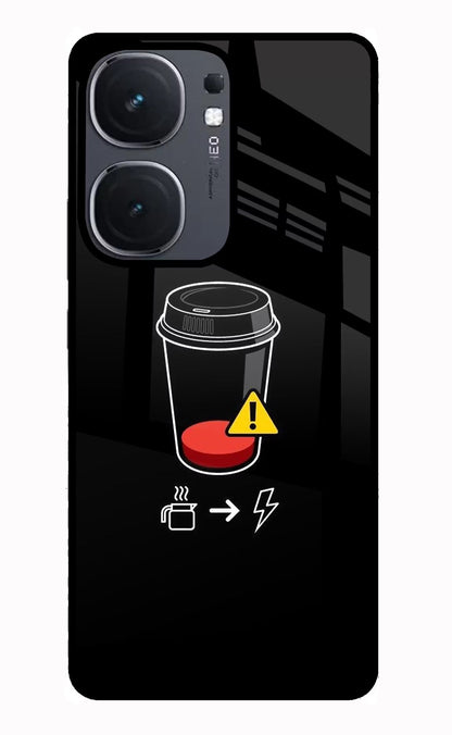Coffee iQOO Neo 9 Back Cover Glass Case - Hello Swanky