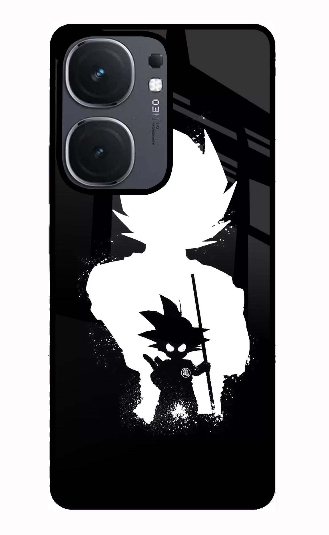 Goku Shadow iQOO Neo 9 Back Cover Glass Case - Hello Swanky