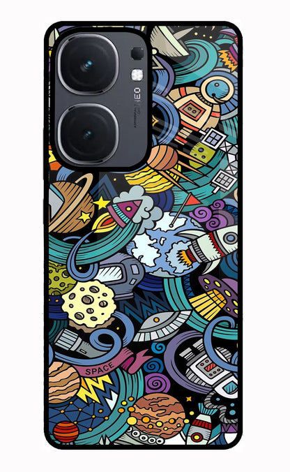 Space Abstract iQOO Neo 9 Back Cover Glass Case - Hello Swanky