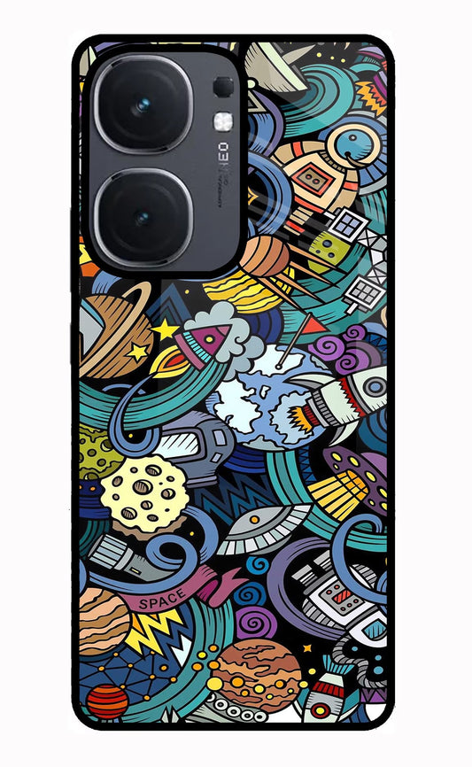 Space Abstract iQOO Neo 9 Back Cover Glass Case - Hello Swanky