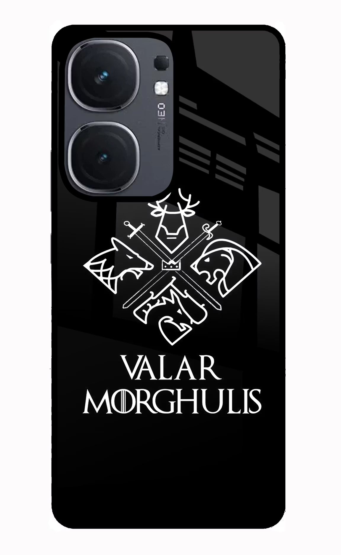 Valar Morghulis | Game Of Thrones iQOO Neo 9 Back Cover Glass Case - Hello Swanky