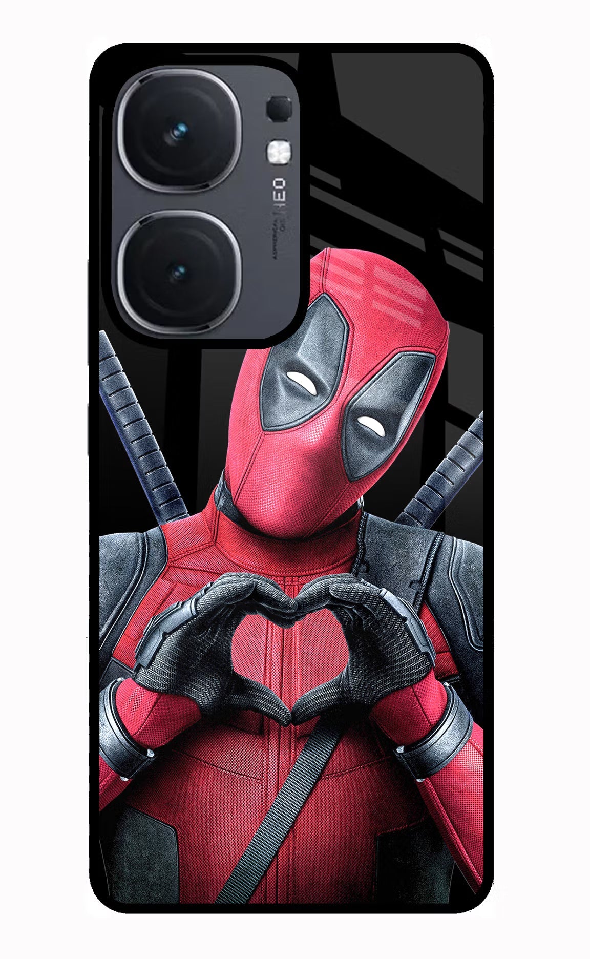 Deadpool iQOO Neo 9 Back Cover Glass Case - Hello Swanky