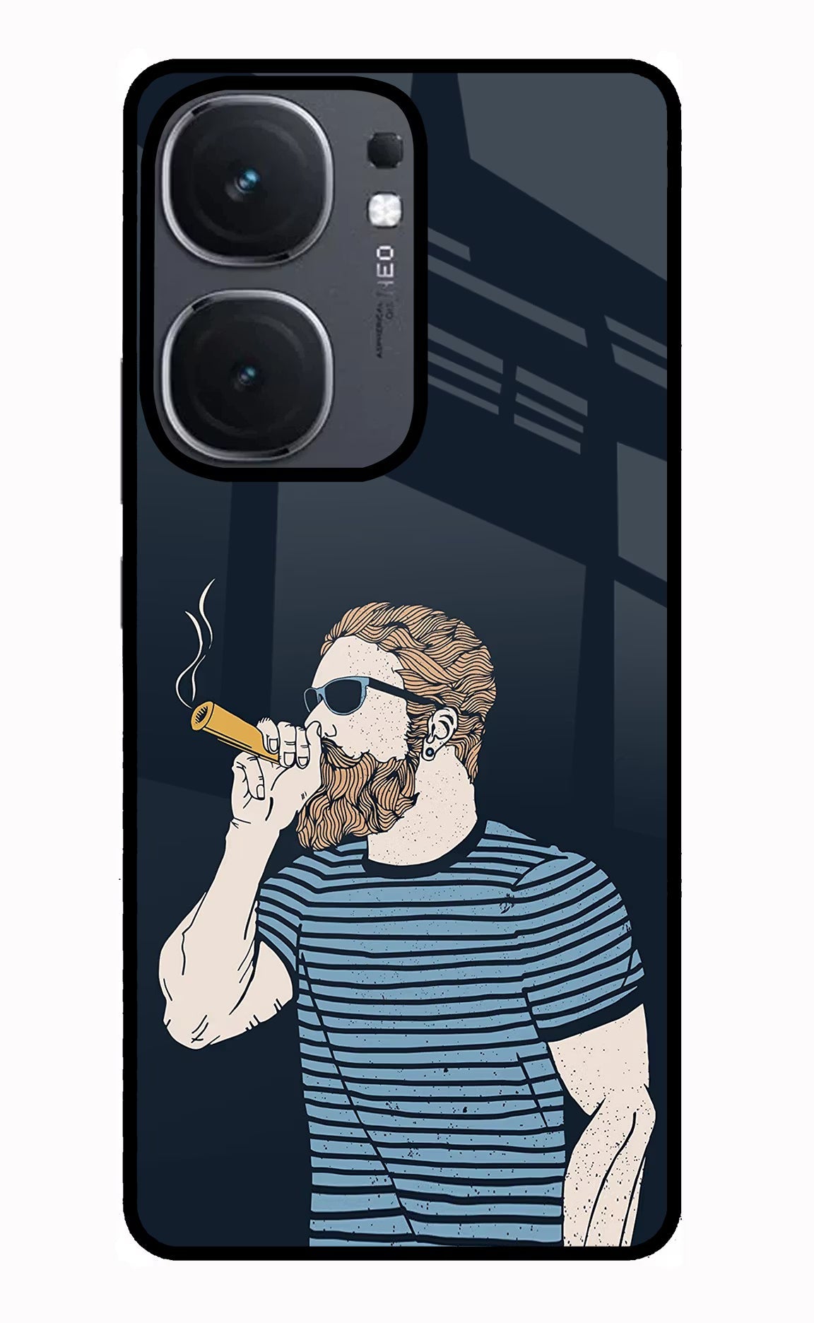 Smoking iQOO Neo 9 Back Cover Glass Case - Hello Swanky