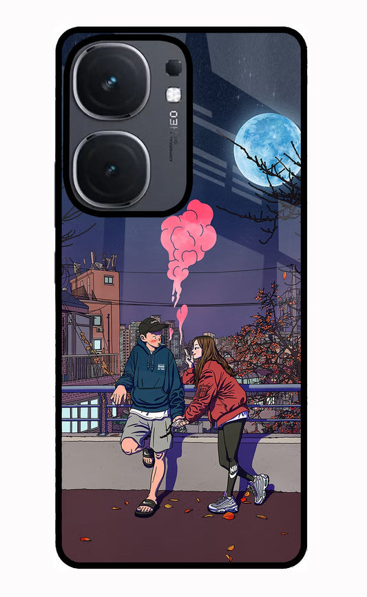 Chilling Couple iQOO Neo 9 Back Cover Glass Case - Hello Swanky
