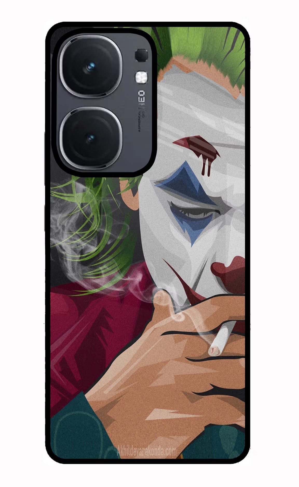 Joker Smoking iQOO Neo 9 Back Cover Glass Case - Hello Swanky