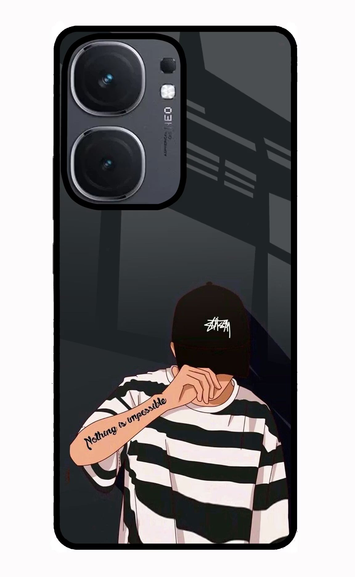 Aesthetic Boy iQOO Neo 9 Back Cover Glass Case - Hello Swanky