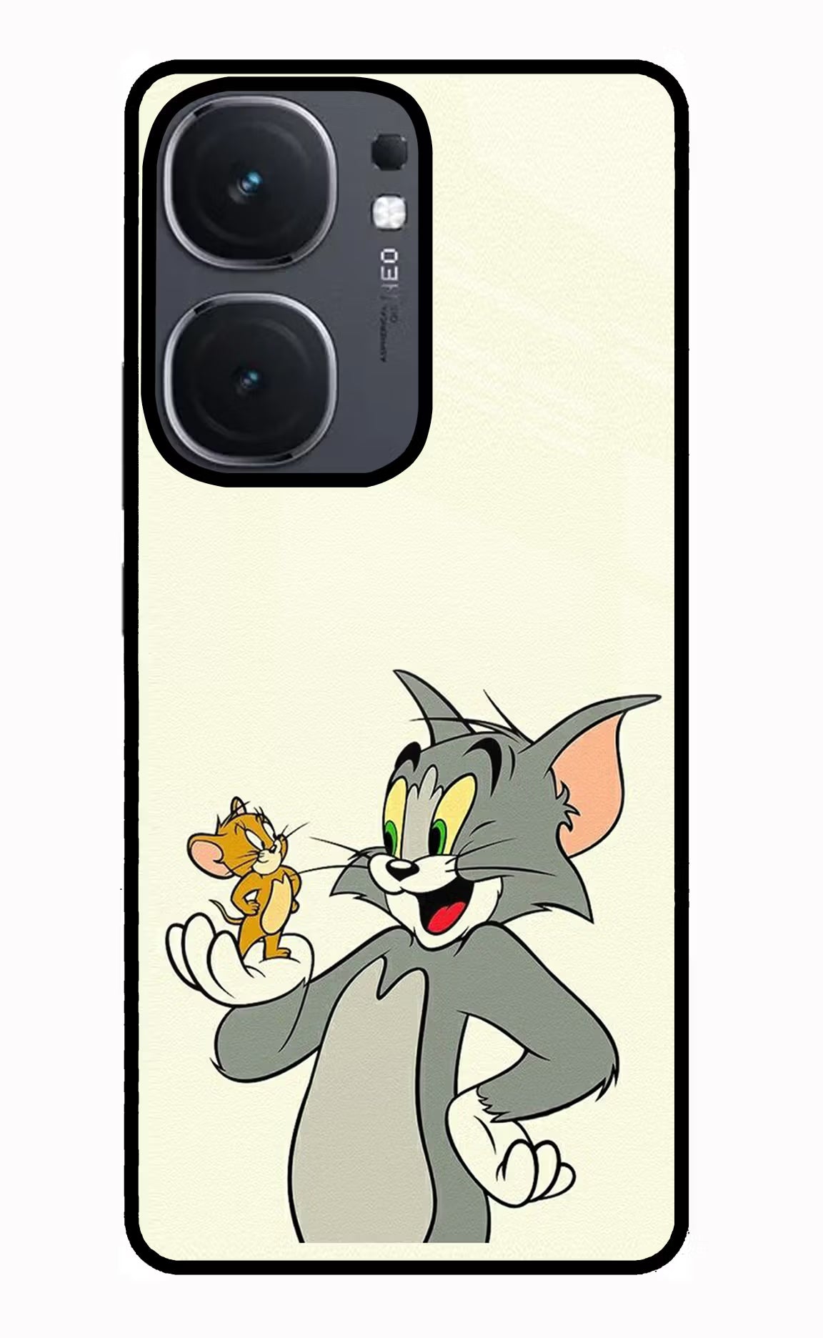 Tom & Jerry iQOO Neo 9 Back Cover Glass Case - Hello Swanky