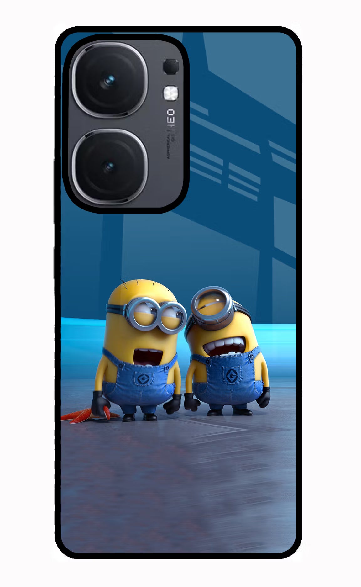 Minion Laughing iQOO Neo 9 Back Cover Glass Case - Hello Swanky