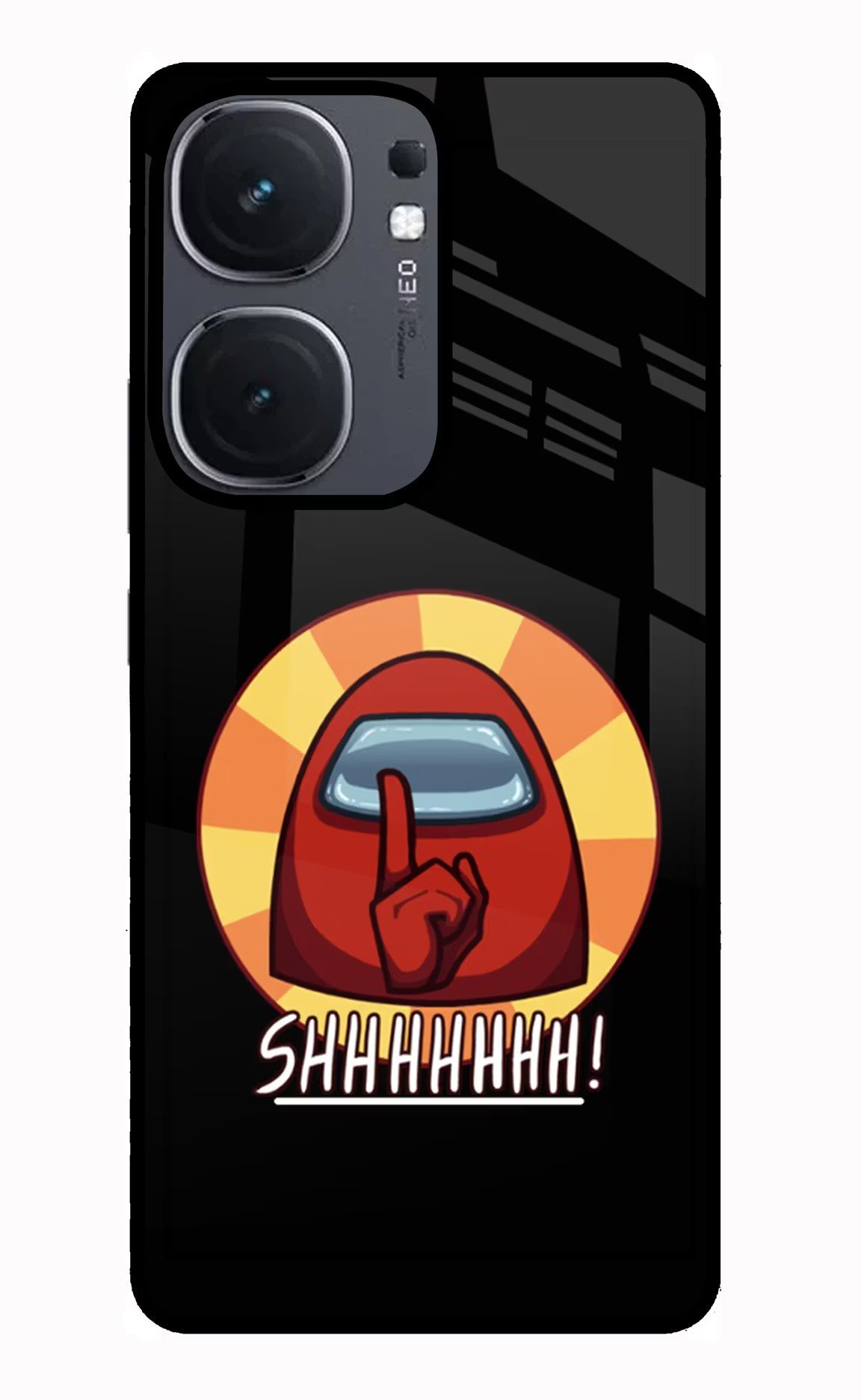Among Us Shhh! iQOO Neo 9 Back Cover Glass Case - Hello Swanky