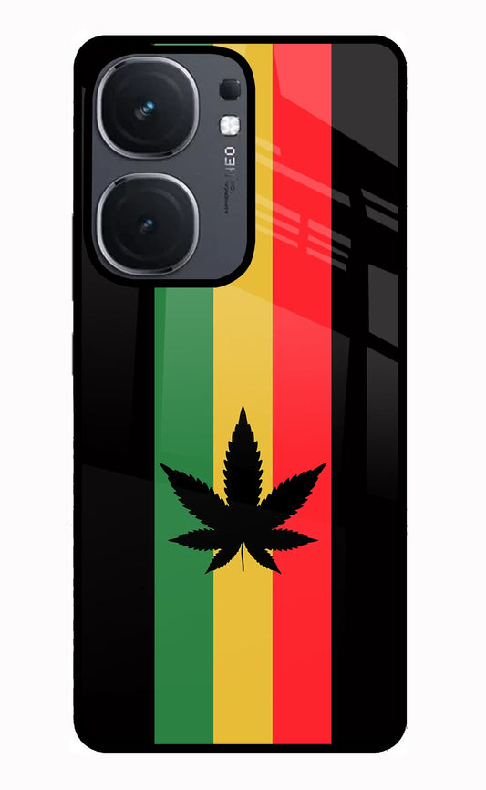 Weed Flag iQOO Neo 9 Back Cover Glass Case - Hello Swanky