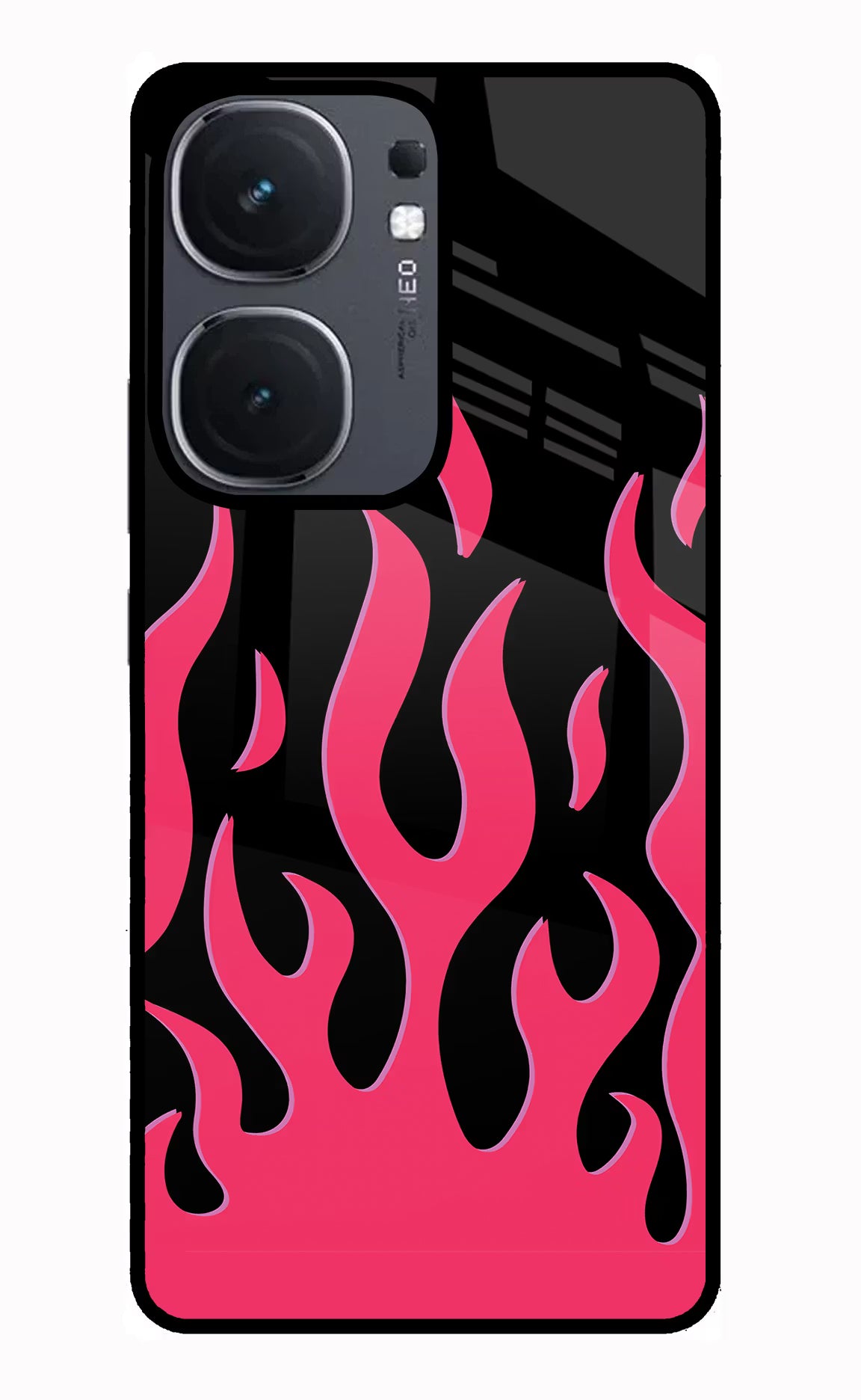 Fire Flames iQOO Neo 9 Back Cover Glass Case - Hello Swanky