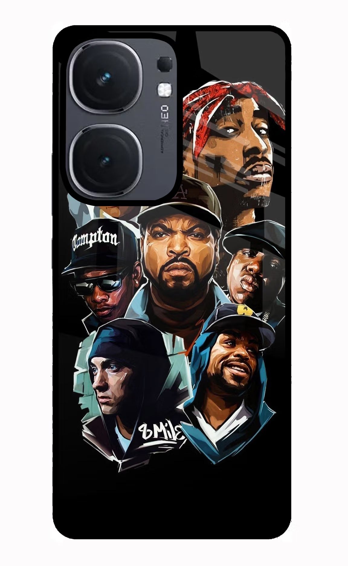 Rappers iQOO Neo 9 Back Cover Glass Case - Hello Swanky