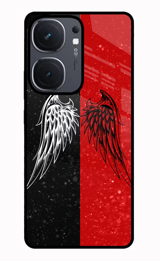 Wings iQOO Neo 9 Back Cover Glass Case - Hello Swanky
