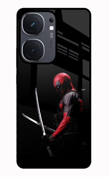Deadpool iQOO Neo 9 Back Cover Glass Case - Hello Swanky