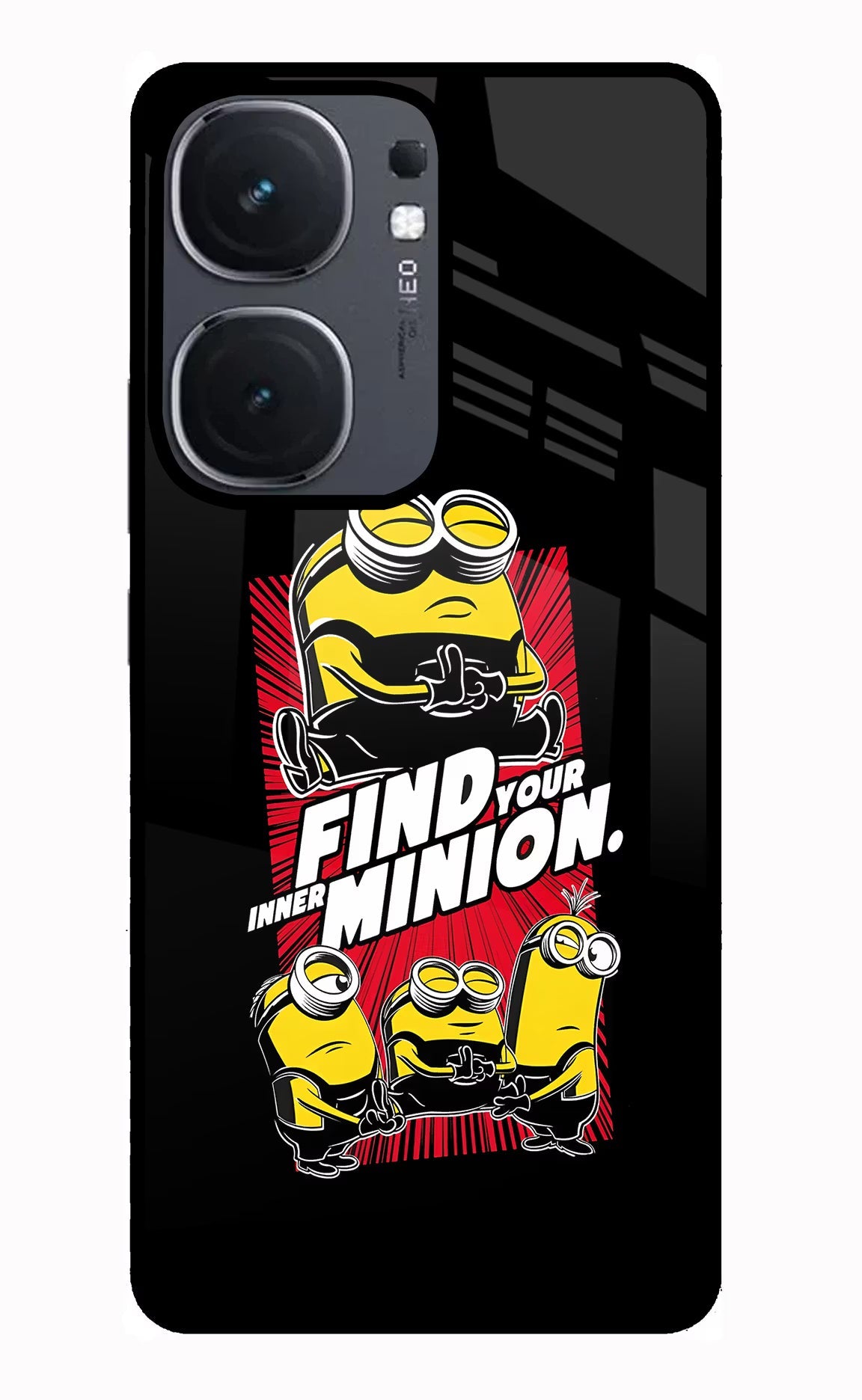 Find Your Inner Minion iQOO Neo 9 Back Cover Glass Case - Hello Swanky